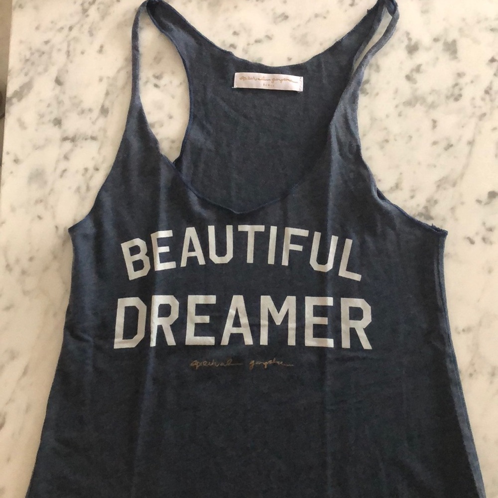 Spiritual Gangster blue tank - “Beautiful Dreamer”